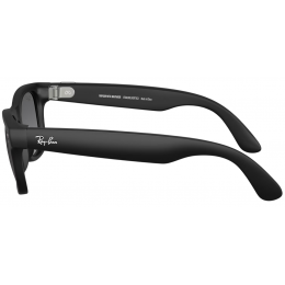 Умные очки Ray-Ban Meta* Wayfarer Gen 2 Matte Black, Поляризационные линзы Polar Gradient Graphite (RW4012), размер L